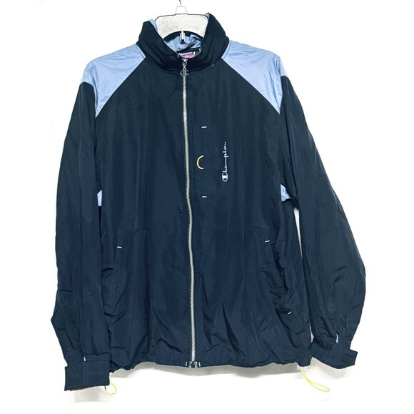 Vintage Champion Full Track Suit Jacket / Pants w Roll Hood & Reflectors Macau M - Picture 4 of 10